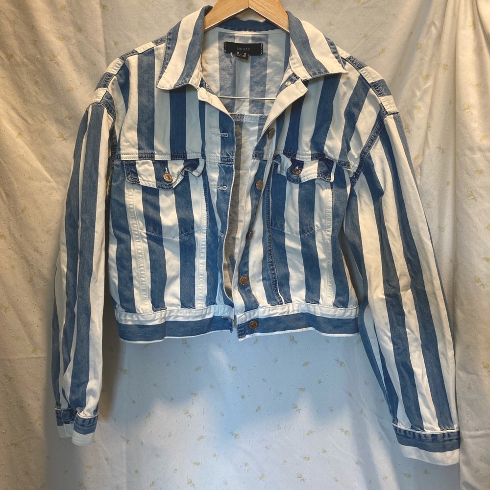 Striped Denim Jacket